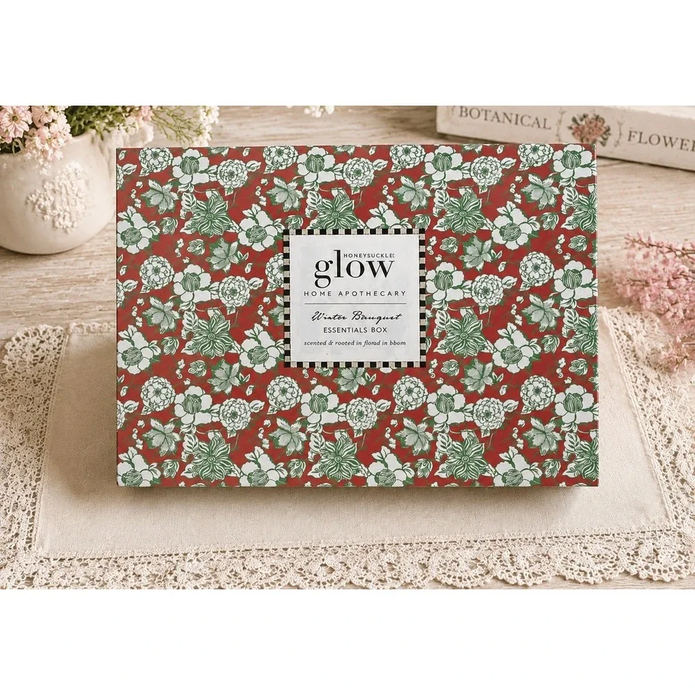 MACKENZIE CHILDS Glow Winter Home Apothecary Bouquet Essential Farmhouse Box